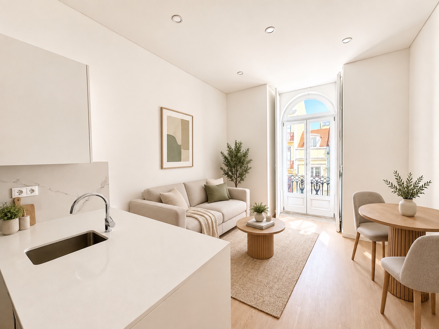 Living and dining area