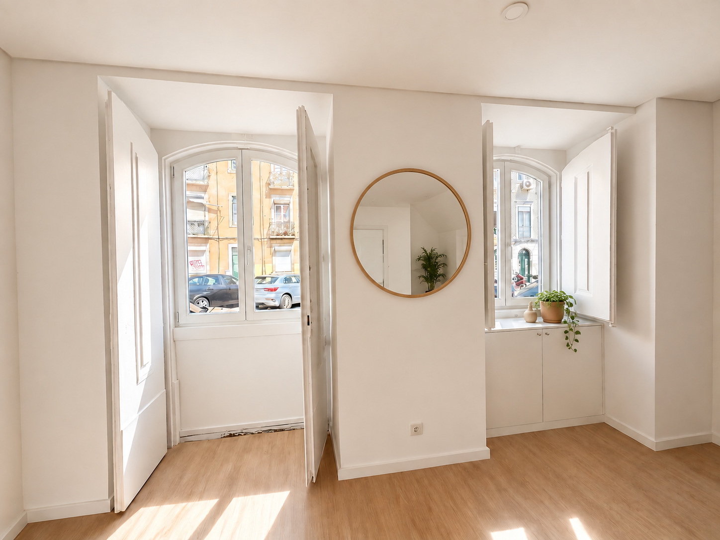 Arched windows and shutters