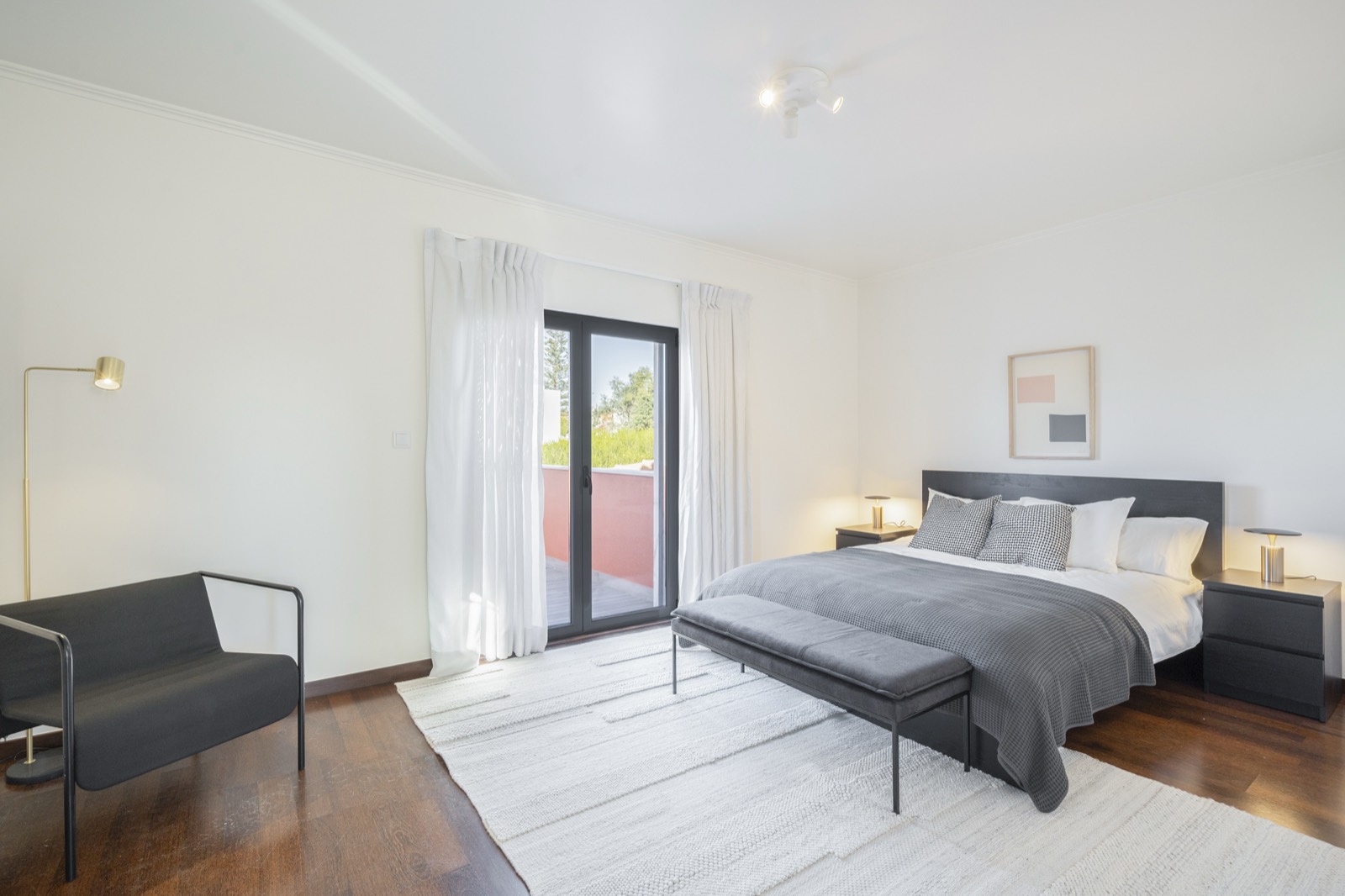 Master bedroom suite with terrace access