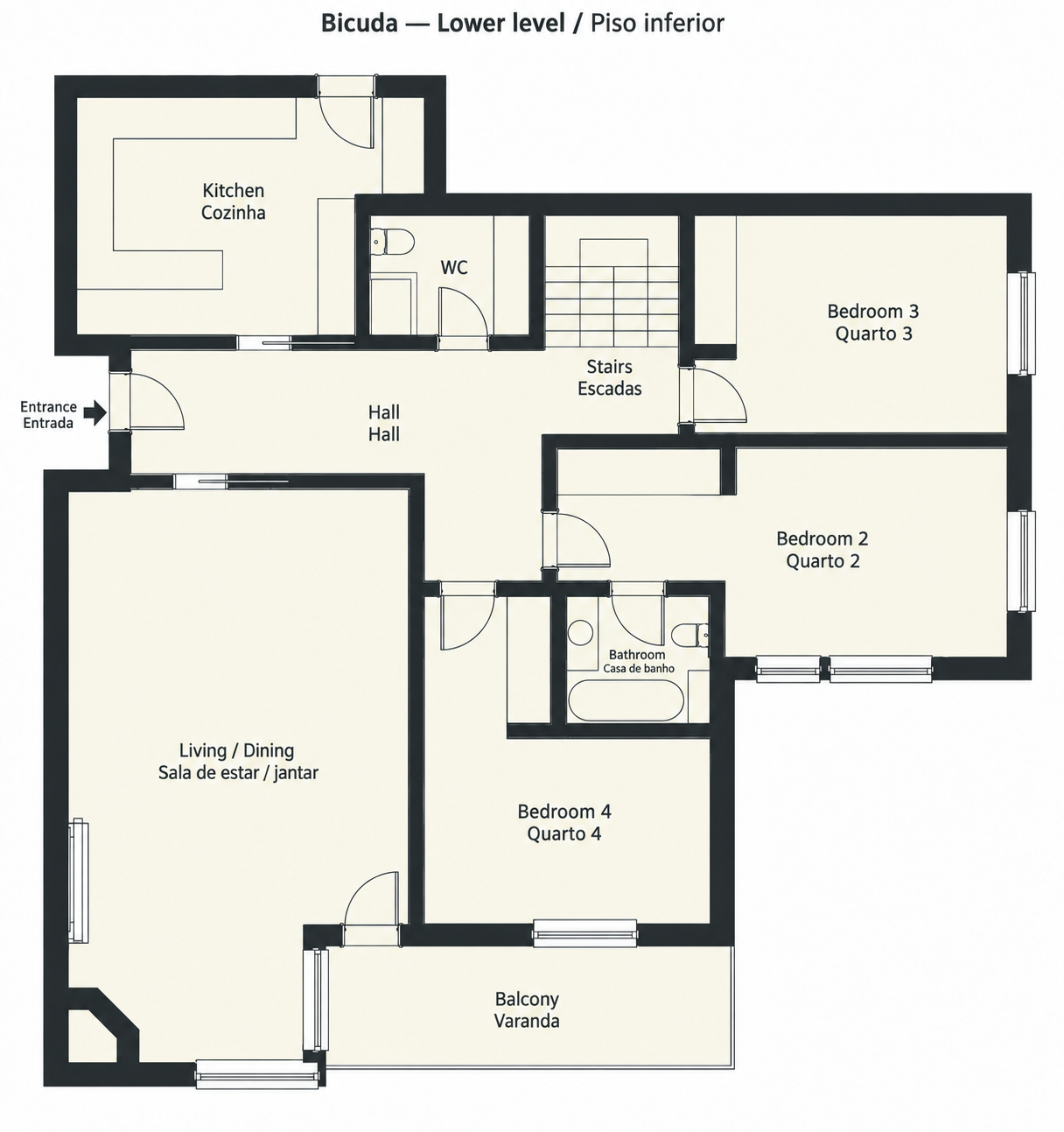 Lower floor plan
