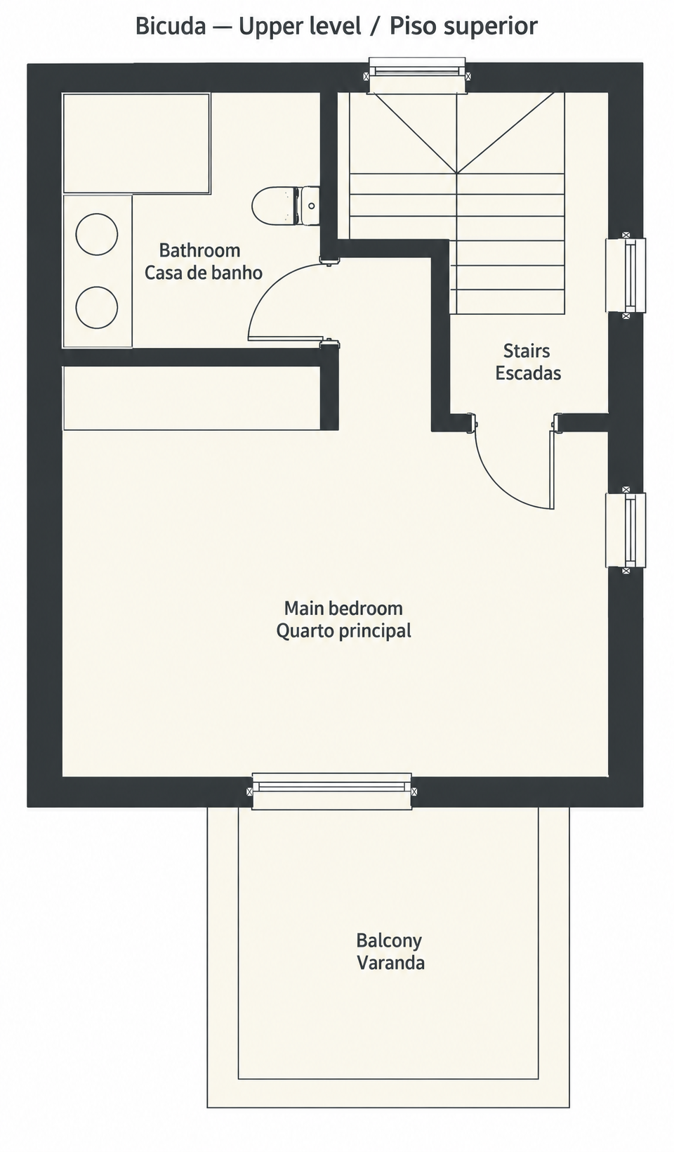 Upper floor plan