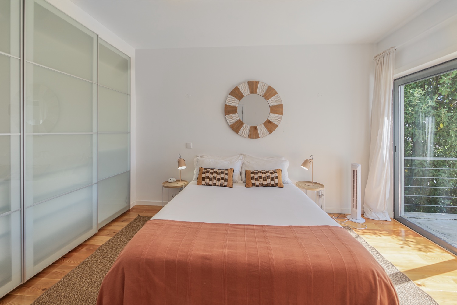 Bedroom with balcony